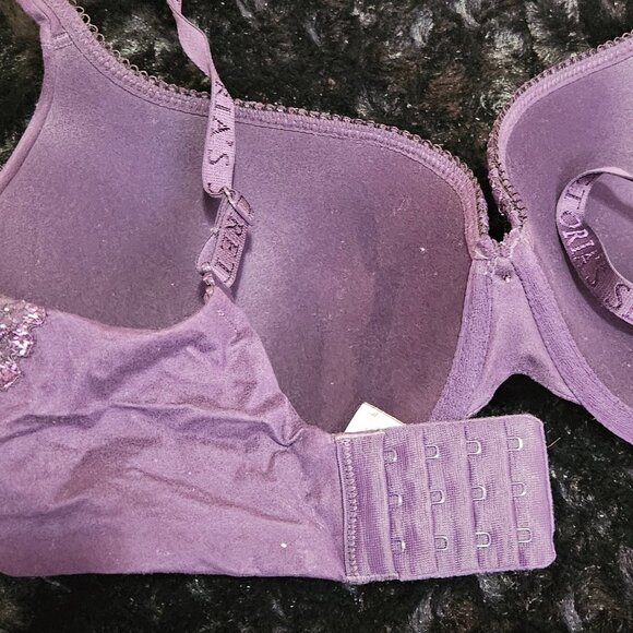 Body by Victoria Perfect Shape Purple Lace-accented Bra 34DDD - Picture 2 of 4